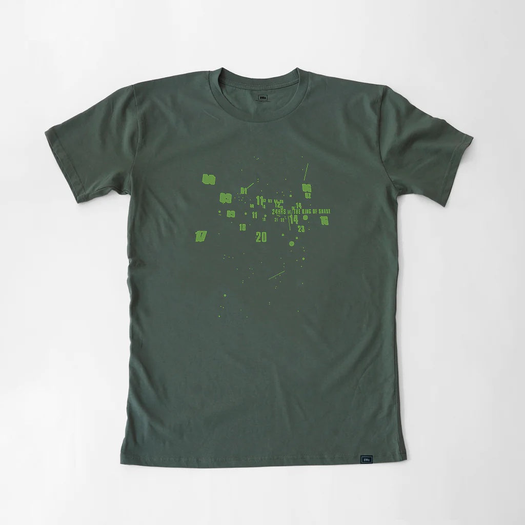King of Snake Numbers T-Shirt in Green