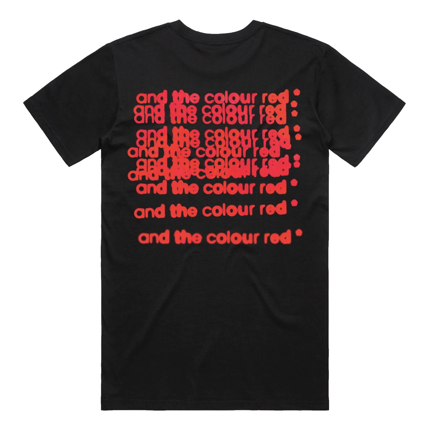 and the colour red T-Shirt in Black