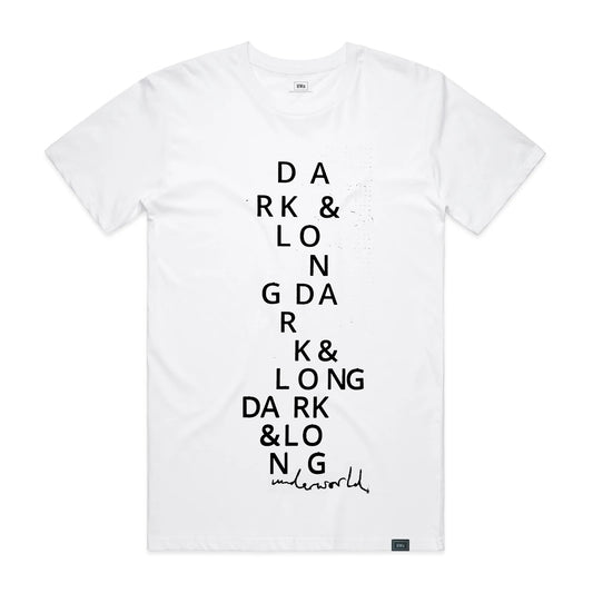 Dark & Long (Dark Train) T-Shirt in White