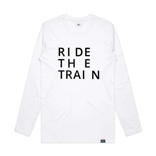 Ride The Train T-shirt in White